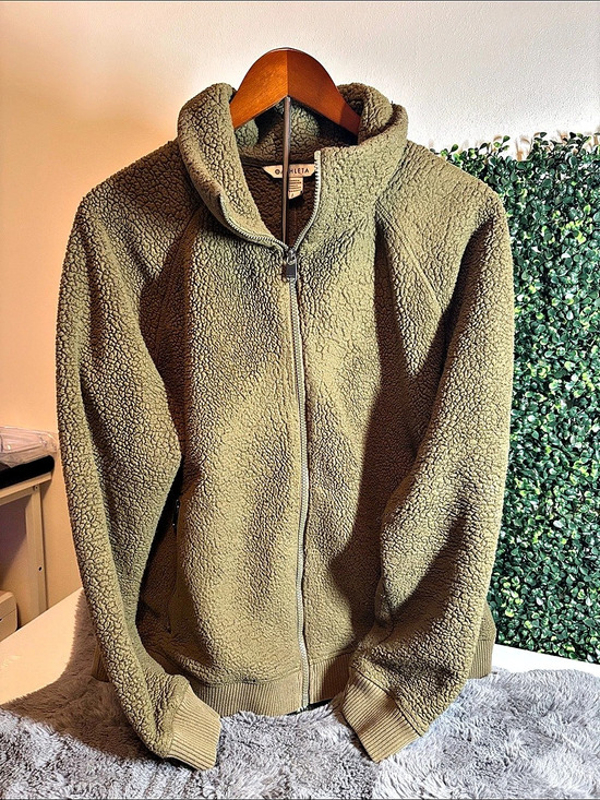 Athleta Jackets & Blazers - Athleta Sherpa Jacket Green Size Large